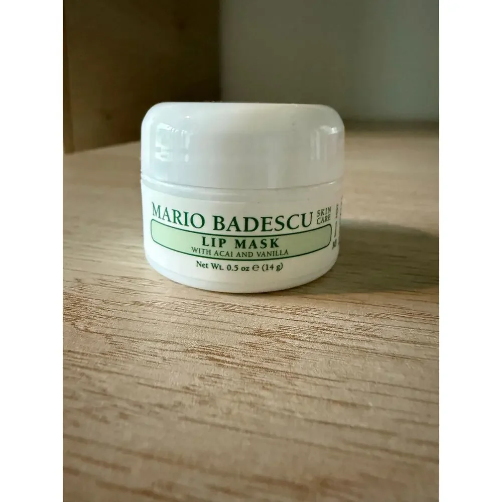 $14 Mario Badescu Lip Mask Acai Vanilla 0.5 oz Hydrating Overnight Treatment